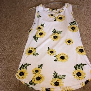 Sunflower tank top